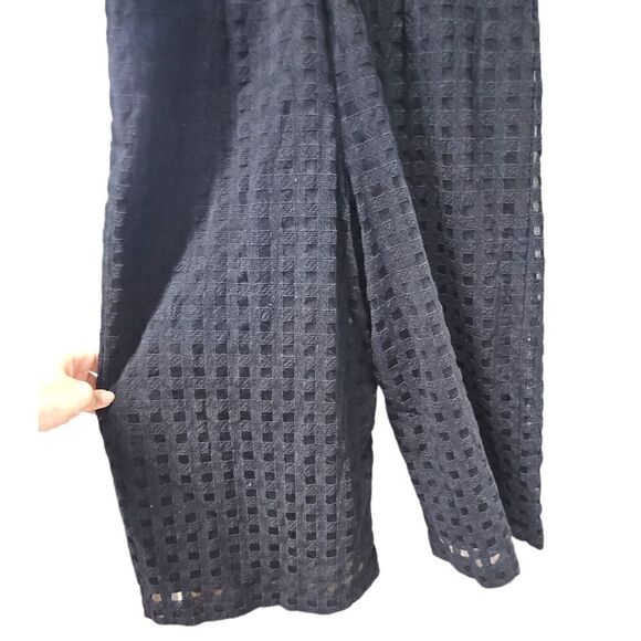 Adelyn Rae Black Crochet Overlay Black Cropped One Piece Jumper Size Small - Picture 6 of 11